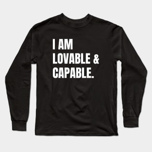 Positive affirmations for women Long Sleeve T-Shirt